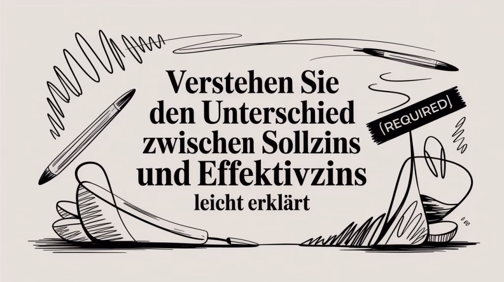 Verstehen Sie den unterschied zwischen sollzins und effektivzins leicht erklärt