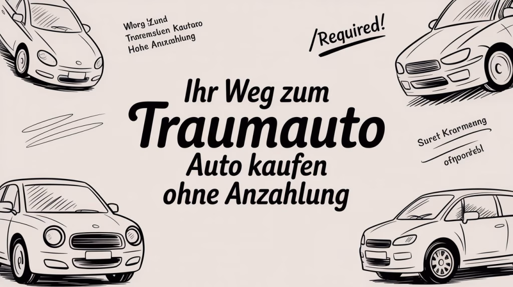 Ihr Weg zum Traumauto Auto kaufen ohne Anzahlung