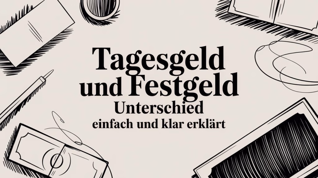Tagesgeld und Festgeld Unterschied einfach und klar erklärt