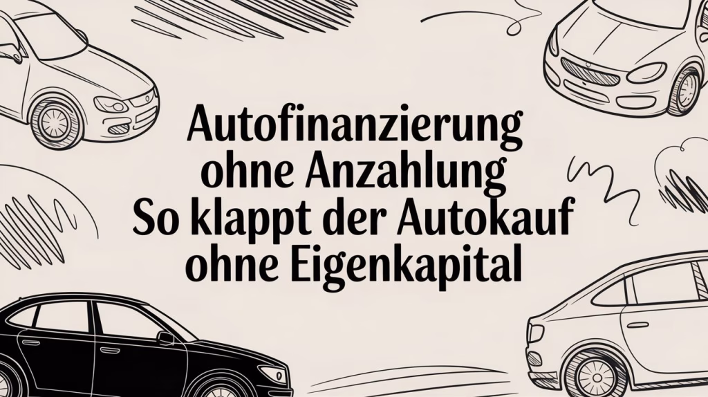 Autofinanzierung ohne Anzahlung So klappt der Autokauf ohne Eigenkapital