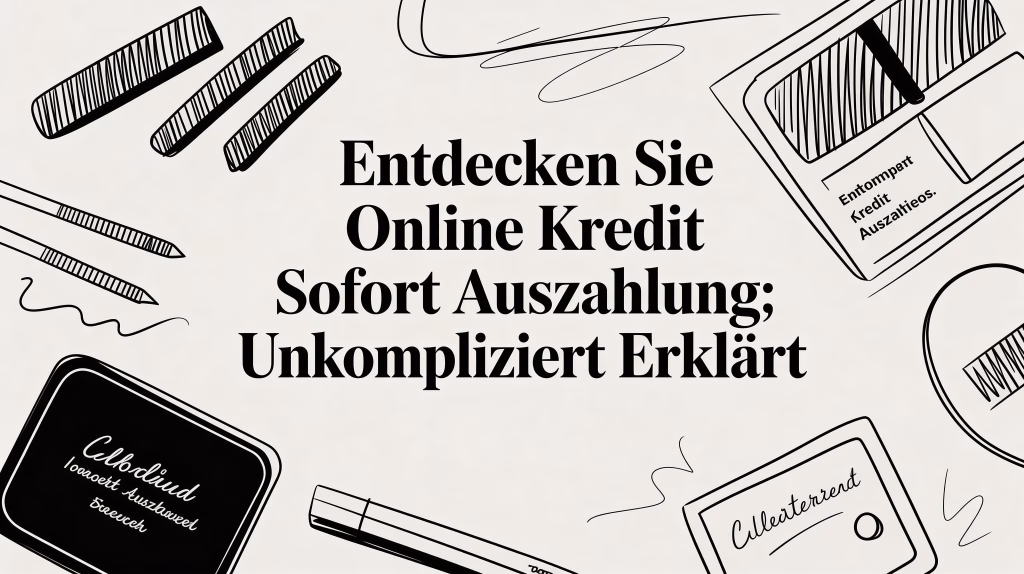 Entdecken Sie online kredit sofort auszahlung: unkompliziert erklärt